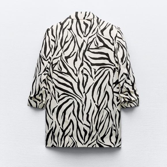 Zara blazer with rolled up sleeves size S new with tags - Picture 6 of 9